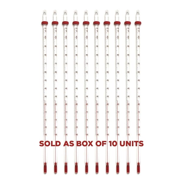 SAMA RANGE Total Immersion -20 to 110C Thermometers Box of 10, 10PK